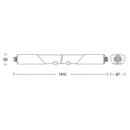 Steinel 079185 - Lámpara técnica LED con sensor RSPRO 5100SC LED/31W/230V IP66