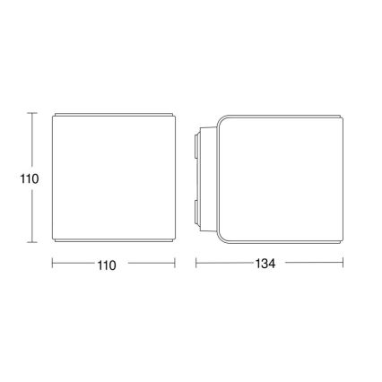 Steinel 079277 - Aplique LED de exterior L840 C LED/9,1W/230V IP44 antracita