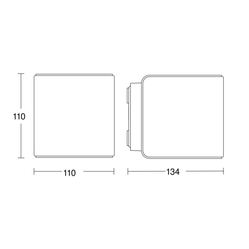 Steinel 079277 - Aplique LED de exterior L840 C LED/9,1W/230V IP44 antracita