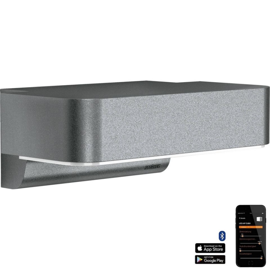 Steinel 079291- LED Aplique de exterior L800C LED/7,5W/230V IP44 antracita