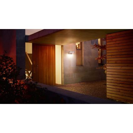 Steinel 079291- LED Aplique de exterior L800C LED/7,5W/230V IP44 antracita