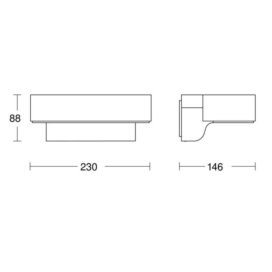 Steinel 079291- LED Aplique de exterior L800C LED/7,5W/230V IP44 antracita