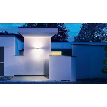 Steinel 079307- Aplique LED de exterior L810C LED/9,8W/230V IP44 antracita