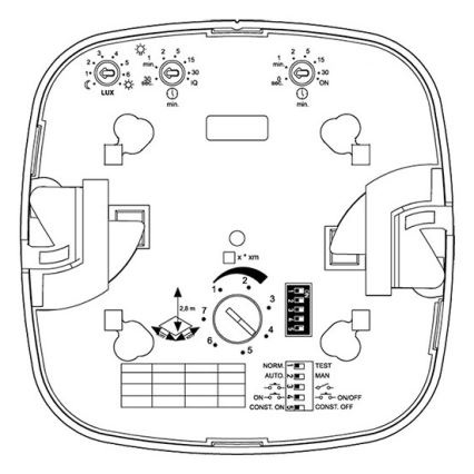 Steinel 079352 - Detector de presencia IR Quattro 8m DALI-2 APC blanco