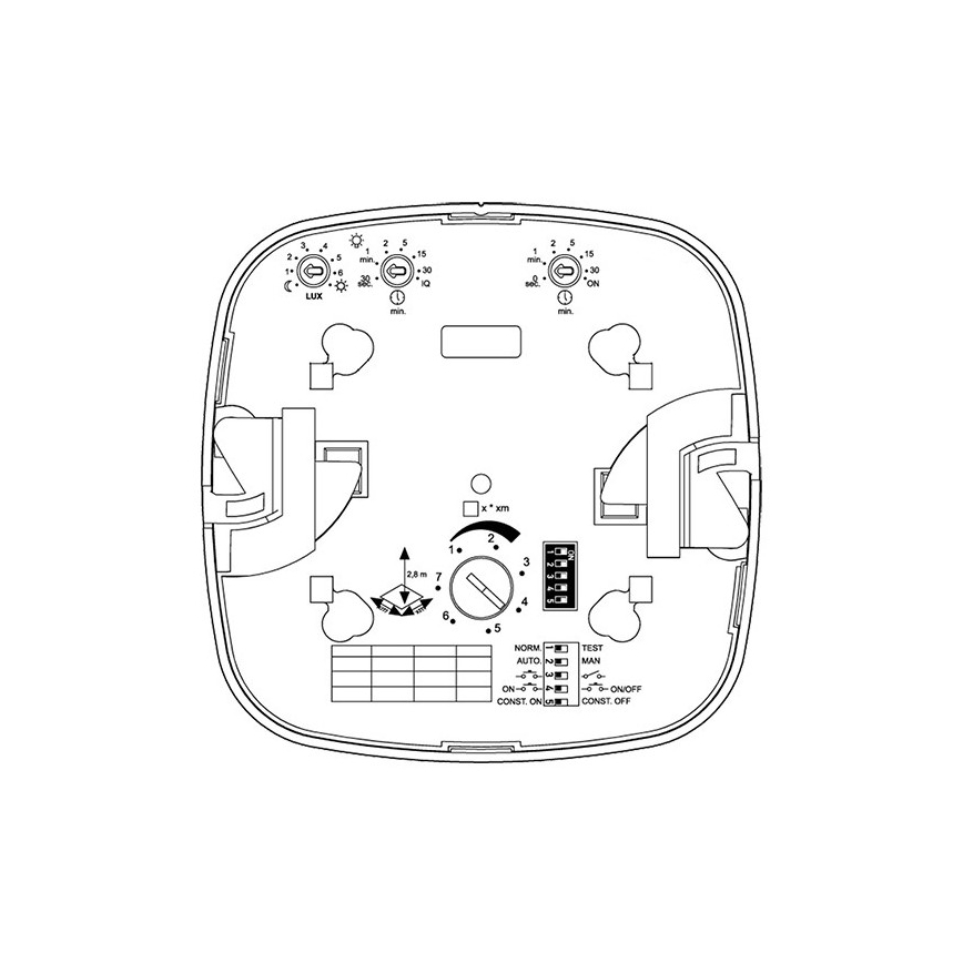 Steinel 079352 - Detector de presencia IR Quattro 8m DALI-2 APC blanco