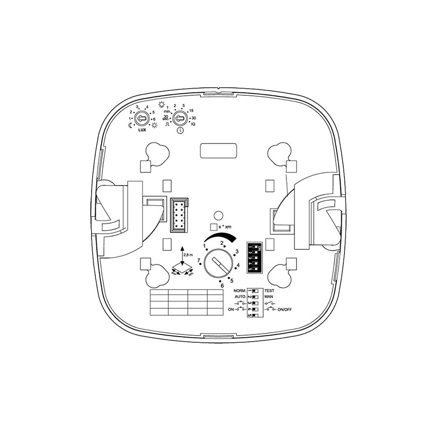 Steinel 079369 - Detector de presencia IR Quattro HD 24m COM1 blanco