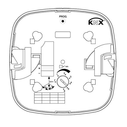 Steinel 079390 - Detector de presencia IR Quattro 8m V3 KNX blanco