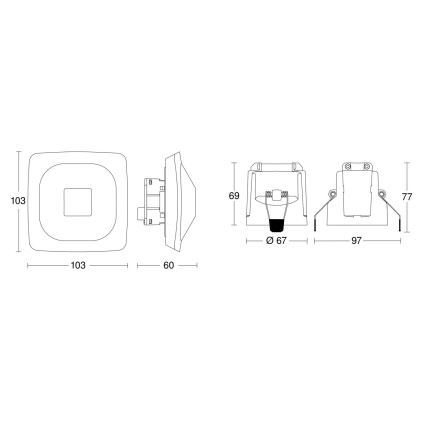 Steinel 079437 - Detector de presencia HF 360-2 KNX blanco