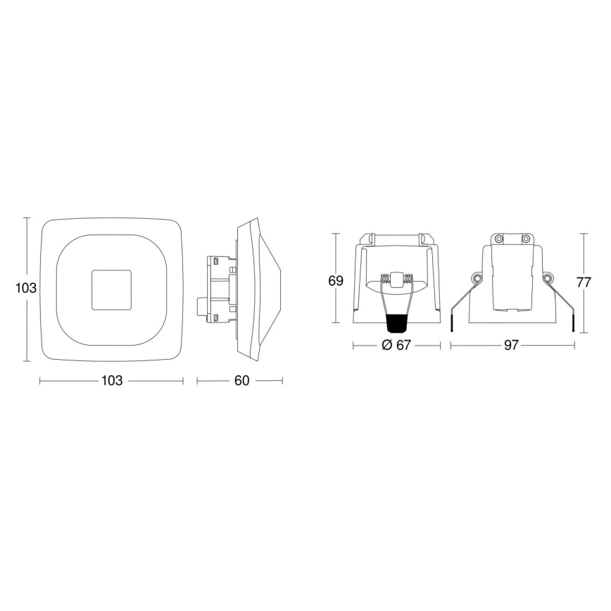 Steinel 079437 - Detector de presencia HF 360-2 KNX blanco
