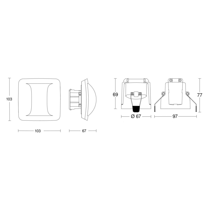 Steinel 079468 - Detector de presencia Hallway COM1 blanco