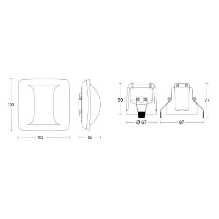 Steinel 079475 - Detector de presencia Hallway KNX blanco
