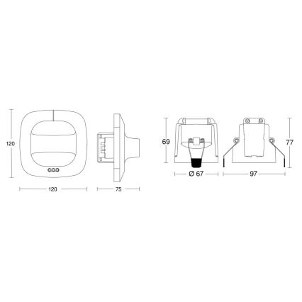 Steinel 079482 - Detector de presencia Dual HF COM1 blanco