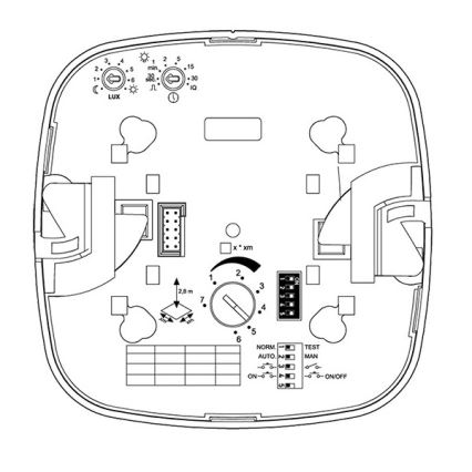 Steinel 079512 - Detector de presencia HF 360 COM1 blanco