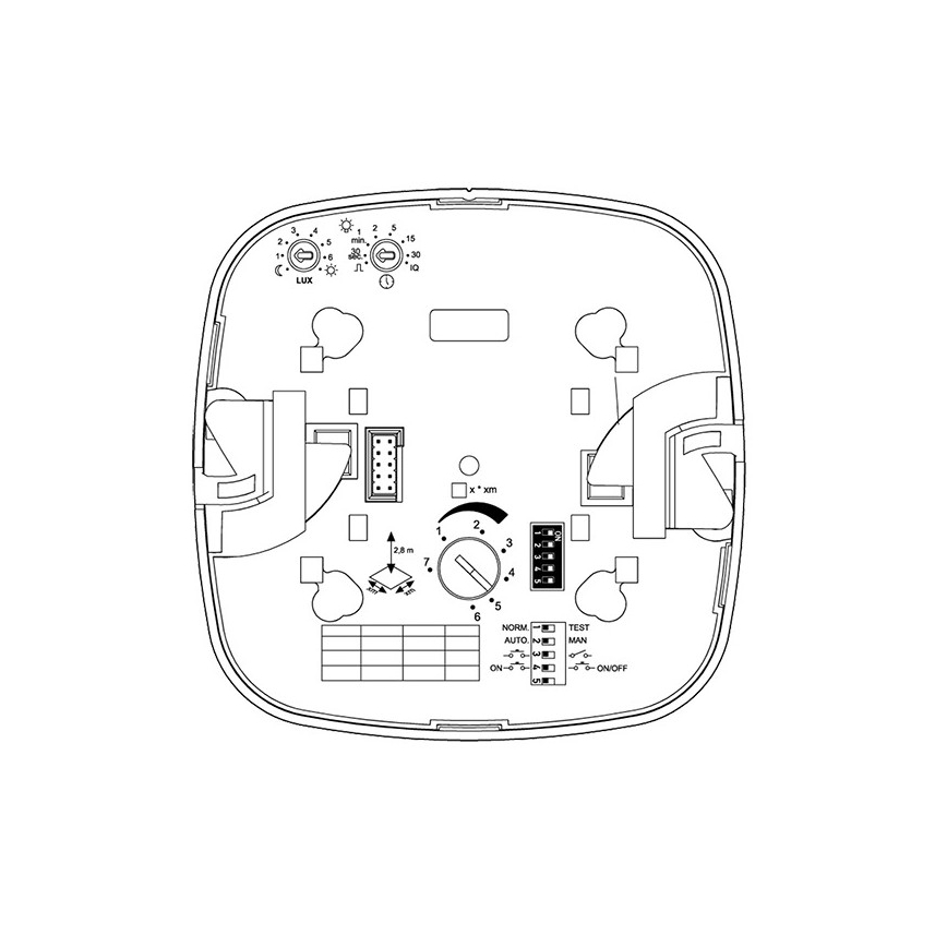 Steinel 079512 - Detector de presencia HF 360 COM1 blanco