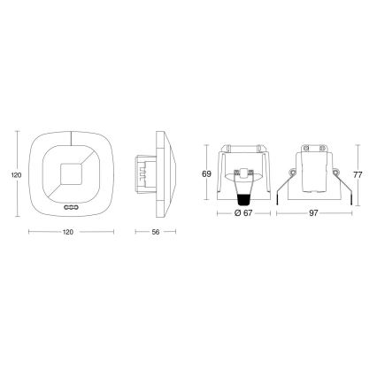 Steinel 079512 - Detector de presencia HF 360 COM1 blanco