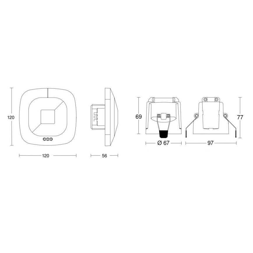 Steinel 079512 - Detector de presencia HF 360 COM1 blanco