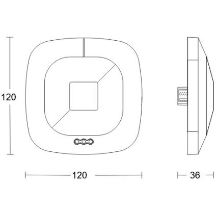 Steinel 079529 - Detector de presencia HF 360 DALI-2 APC blanco
