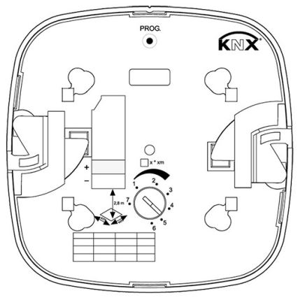 Steinel 079536 - Detector de presencia HF 360 KNX blanco