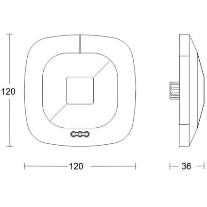 Steinel 079536 - Detector de presencia HF 360 KNX blanco