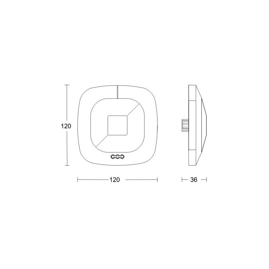 Steinel 079536 - Detector de presencia HF 360 KNX blanco
