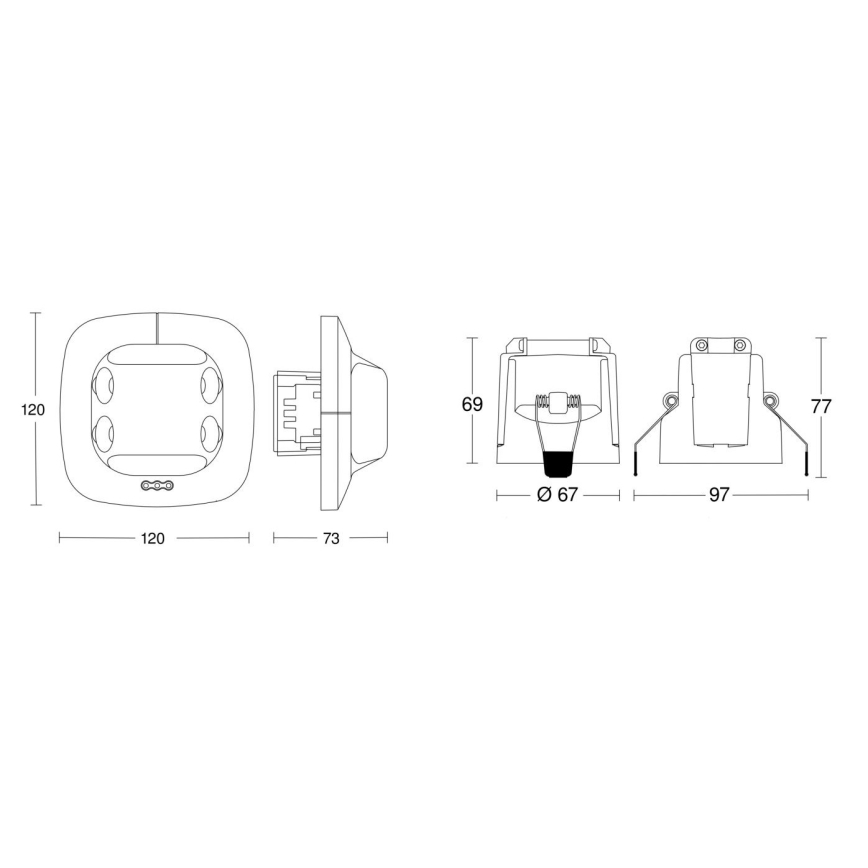 Steinel 079598 - Detector de presencia Dual US COM1 blanco