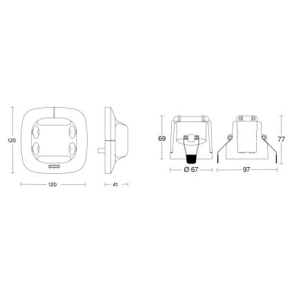 Steinel 079604 - Detector de presencia Dual US KNX blanco