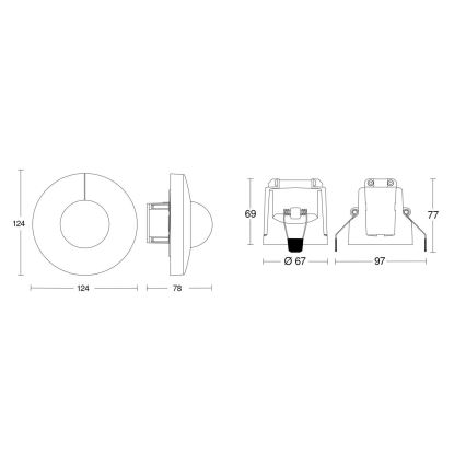 Steinel 079697 - Sensor de movimiento IS 345 COM1 230V blanco
