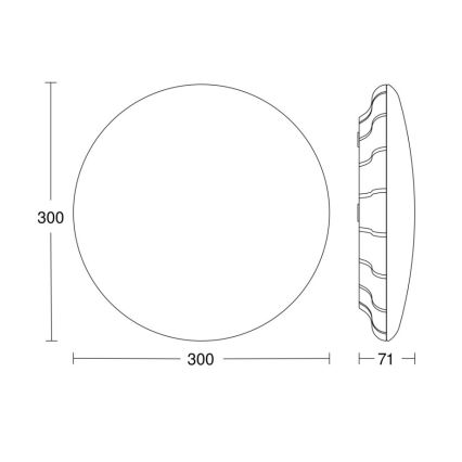 Steinel 081072 - Plafón LED con sensor RS PRO S10 SC LED/9,1W/230V 4000K