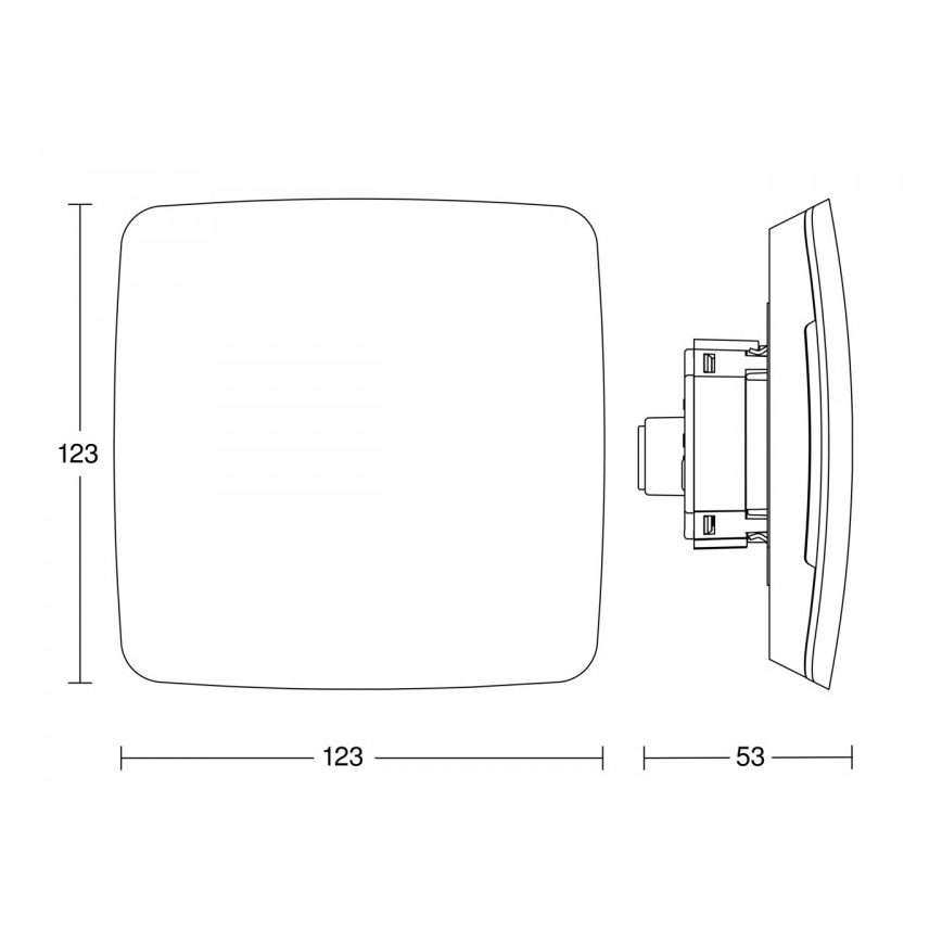 Steinel 081829 - Multisensor True Presence empotrable V2 DALI2-IPD UP blanco