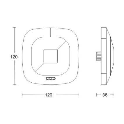 Steinel 082277 - Detector de presencia HF 360-2 DALI-2 APC negro