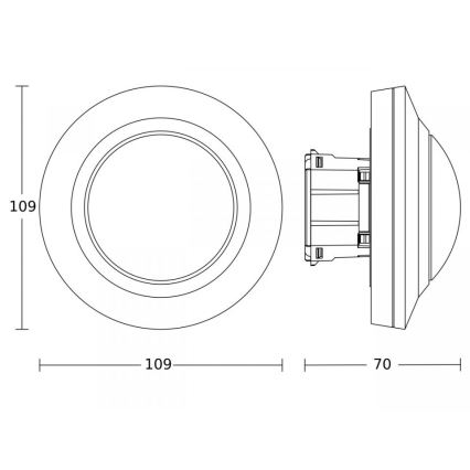 Steinel 086893 - Sensor de movimiento MD IR 4360-8 blanco