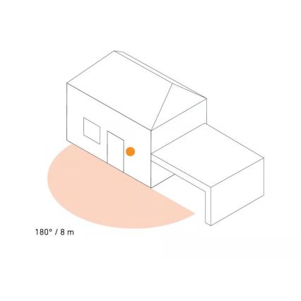 Steinel 087739 - Aplique LED para exterior con sensor 2xGU10/14,5 W/230 V L 940SC IP44