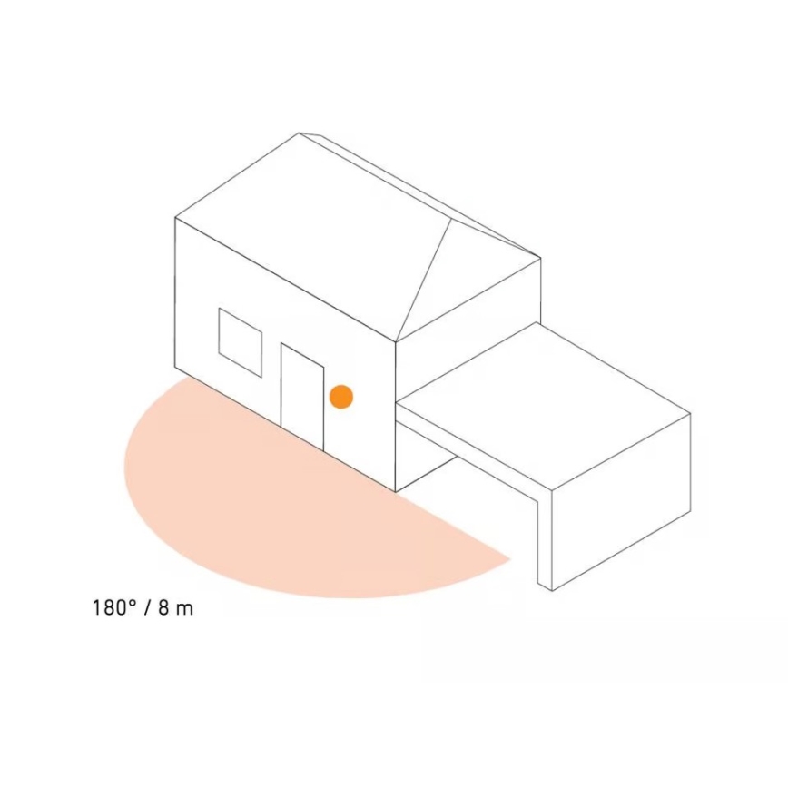 Steinel 087739 - Aplique LED para exterior con sensor 2xGU10/14,5 W/230 V L 940SC IP44
