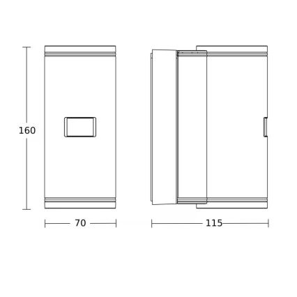 Steinel 087739 - Aplique LED para exterior con sensor 2xGU10/14,5 W/230 V L 940SC IP44