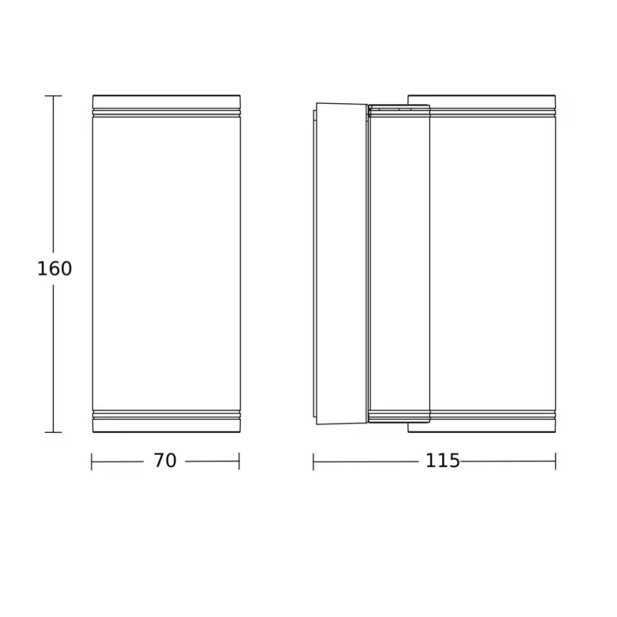 Steinel 087753 - Aplique LED de pared para exterior 2xGU10/14,5W/230V L 940 IP44