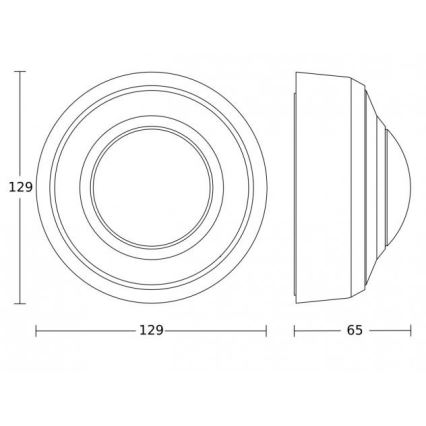 Steinel 087791 - Sensor de movimiento para exterior MD-8 ECO COM1 360° IP54 blanco