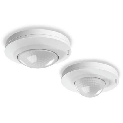 Steinel 087821 - Sensor de movimiento para exterior con un sensor de presencia PD-24 ECO COM1 360° IP54 blanco