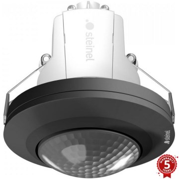 Steinel 087906 - Sensor de movimiento empotrable PD-8 ECO COM1 360° negro con un sensor de presencia