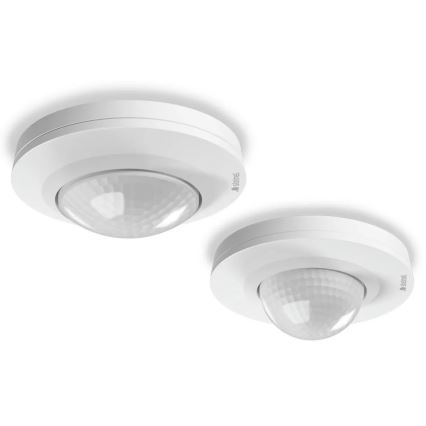 Steinel 088019 - Sensor de movimiento para exterior con un sensor de presencia PD-24 ECO KNX 360° IP54 blanco