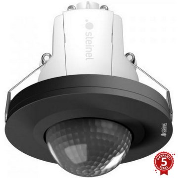 Steinel 088026 - Sensor de movimiento empotrable con un sensor de presencia PD-24 ECO KNX 360° negro