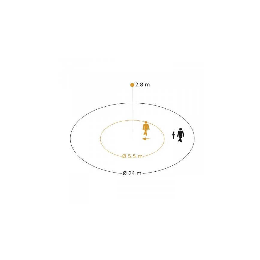 Steinel 088026 - Sensor de movimiento empotrable con un sensor de presencia PD-24 ECO KNX 360° negro