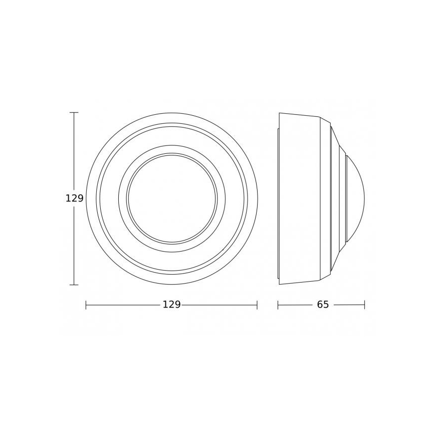 Steinel 088156 - Sensor de movimiento para exterior con un sensor de presencia PD-8 ECO DALI-2 360° IP54 blanco
