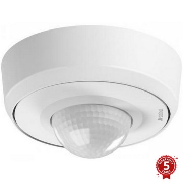 Steinel 088231 - Sensor de movimiento para exteriores con detector de presencia PD-24 ECO DALI-2 360° IP54 blanco