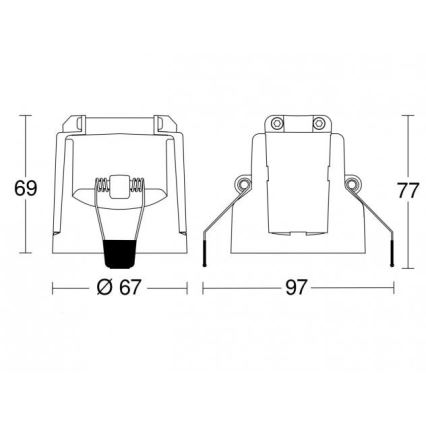 Steinel 088248 - Sensor de movimiento empotrable con un sensor de presencia PD-24 ECO DALI-2 360° negro