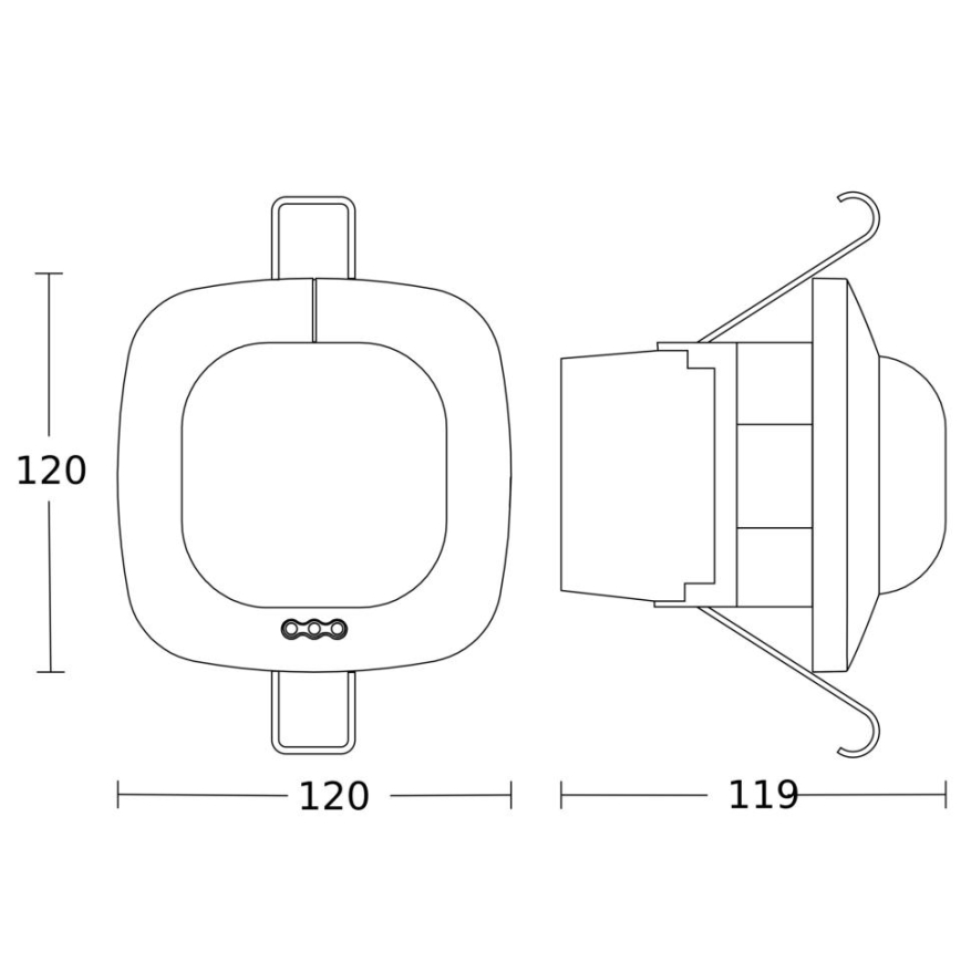 Steinel 088835 - Detector de presencia IR QUATTRO HD DALI DUO