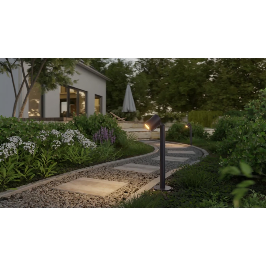 Steinel 089337 - Lámpara exterior LED RGBW LED/7,9W/24V IP65