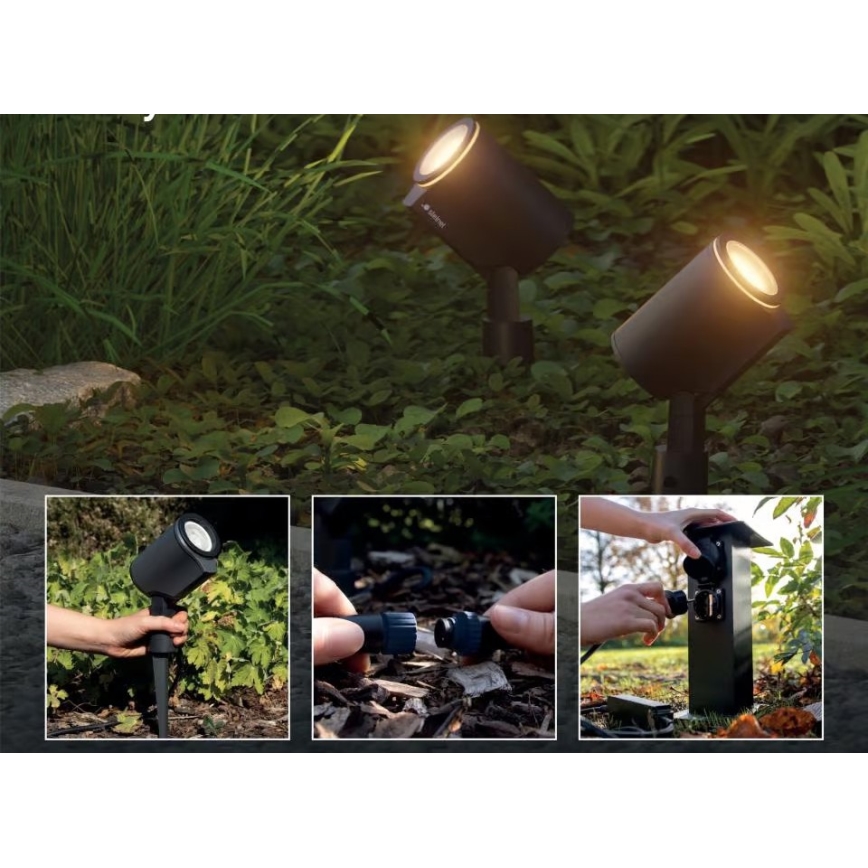 Steinel 089344 - Lámpara exterior LED RGBW con sensor LED/7,9W/24V IP65