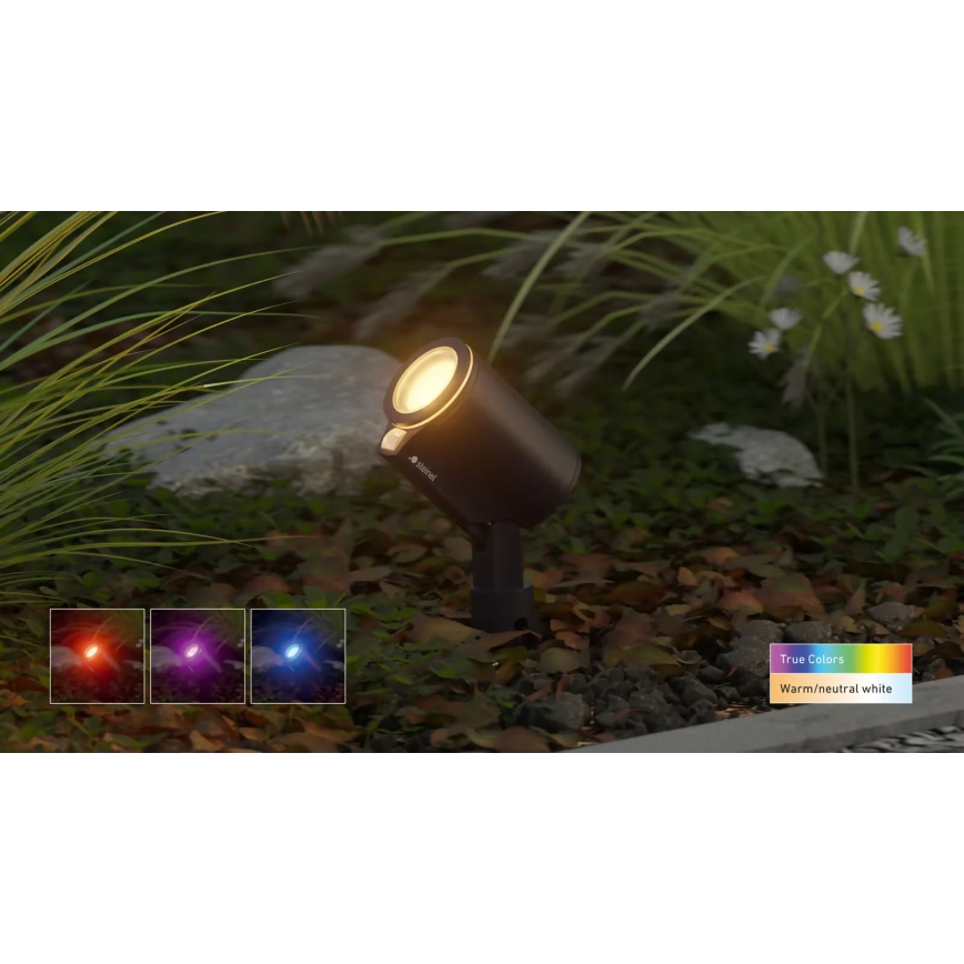 Steinel 089351 - Lámpara exterior LED RGBW LED/7,9W/24V IP65