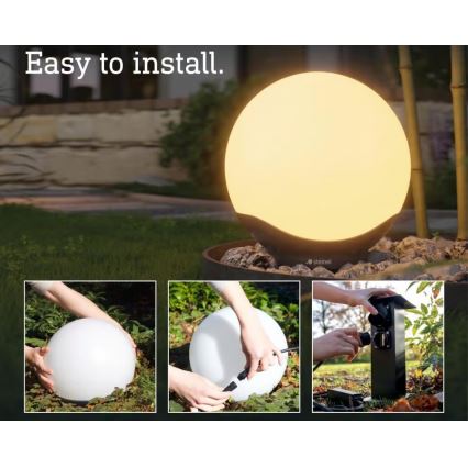 Steinel 089375 - Lámpara exterior LED RGBW con sensor LED/9,07W/24V 400 mm IP65