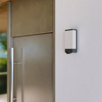 Steinel 094263 - Lámpara para número de casa con sensor, 1xE27/15W/230V, L 14 S, IP44